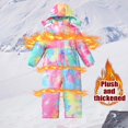 thumbnail image 3 of Elabch Snow Suit for Kids Girls Boys One Piece Snowsuit - Insulated Waterproof Windproof Outdoor Overalls Winter Jumpsuit Warm Jackets with Hood Snowboarding Ski Suits, Size 4-12Y, 3 of 9