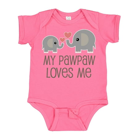 

Inktastic My Pawpaw Loves Me Grandchild Gift Baby Boy or Baby Girl Bodysuit