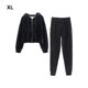thumbnail image 5 of Sonducket Conjunto de ropa deportiva con capucha de estilo informal para mujer de invierno y otoño, conjunto de pantalones con capucha de manga conjuntos de ropa Negro SG, 5 of 6