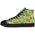 thumbnail image 3 of Aidianart Womens Capybara High Top Shoes High Top Canvas Sneakers Size 8, 3 of 5