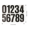 thumbnail image 6 of 6 Sheets Number Stickers for Trashcan Mailbox Signs and Trash Bins with Background Numbers, 6 of 6