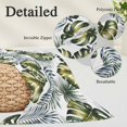 thumbnail image 3 of Tropical Palm Throw Pillow Cover 20 x 36 Inch Decorative Pillow Cover Summer Modern Dark Green Botanical Leaves Lumbar Pillowcase Seasonal Rectangle Cushion Case for Couch Sofa Bed Living Room, 3 of 9