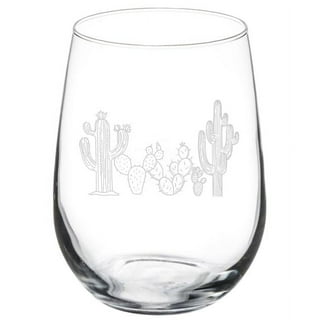 Cactus Stemmed Wine Glasses, Succulent Wine Glasses, Hand Painted Wine –  Cariyan & Co