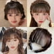 thumbnail image 4 of Diadema Trenzada Flequillo Sintético Extensión De Pelo Flecos Falsos Naturales Clip En Los Peluqueros Para Las Mujeres Invisible Natural, 4 of 4