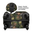 thumbnail image 4 of Xecao Camouflage Skulls print Elastic Luggage Cover, with double-sided print , is perfect for travel, business, and daily use, 4 of 9