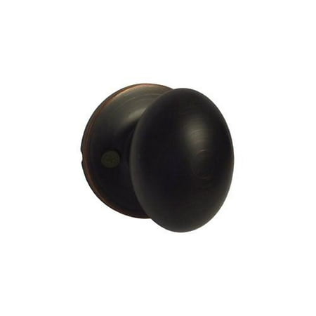 Dark Oil Rubbed Bronze Dummy Oval Egg Shaped Knob Style