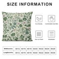 thumbnail image 5 of Nawypu  Floral Pillow Cushion Cover, Vintage Garden Plants Herbs Flowers Botanical Classic Design Art, Decorative Square Accent Pillow Case, Reseda Green Beige, 5 of 5