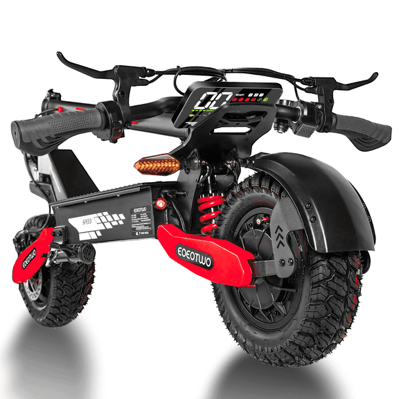 EOEOTWO Electric Scooter for Adults 330 lbs Heavy Duty, 1200W Motor 30 MPH, 40 Miles Range, Foldable Sport E-Scooter with 11" Off-Road Tires