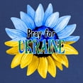 thumbnail image 2 of CafePress - Pray For Ukraine Blue And Yellow Sunflower Materni - Maternity Dark T-Shirt, 2 of 3