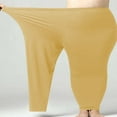 thumbnail image 4 of Plus Size Women's Yoga Pants - High Waist Hip Lifting Workout Leggings (XL-5XL, 18 Colors) | Yubnlvae (Yellow | 3XL), 4 of 6