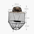 thumbnail image 3 of serony Mesh Hat Multicolored Hiking Accessories Workmanship Fishing Supplies Breathable Foldable Design Netting Cap Outdoor Equipment Green tree code, 3 of 9