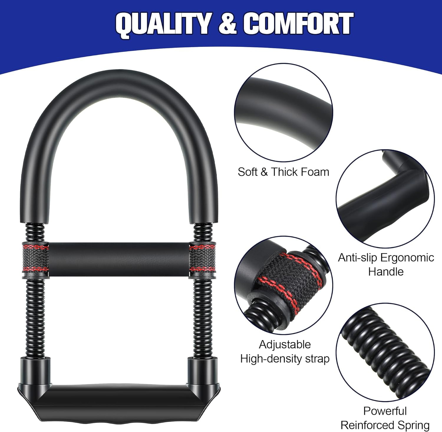 Wrist and Forearm Strengthener, Wrist Arm Exerciser with Adjustable Resistance, Gym Arm Grip Workout Strength Trainer Hand Developer