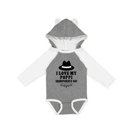 

Inktastic Grandparents Day I Love My Poppi Gift Baby Boy or Baby Girl Long Sleeve Bodysuit