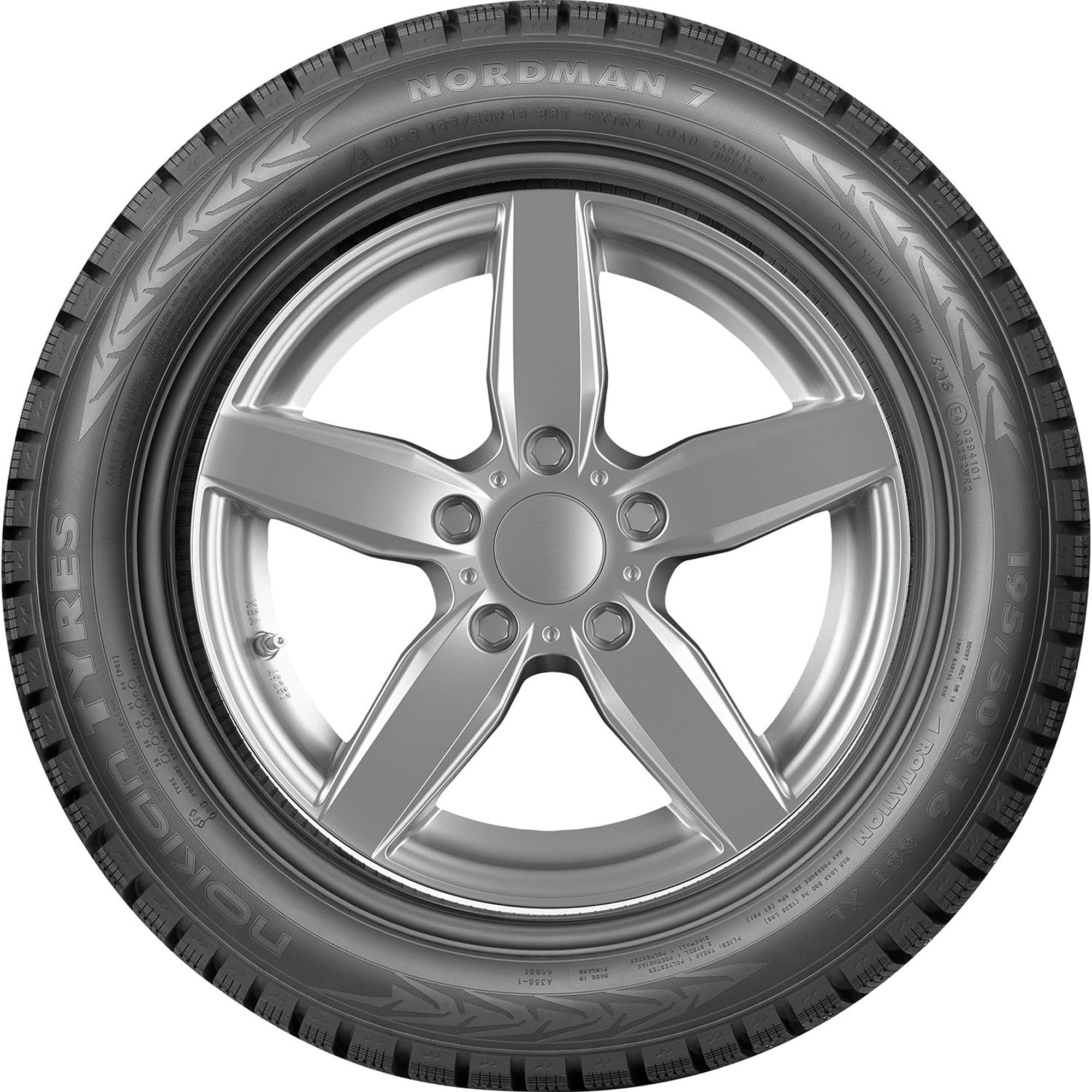 Nokian Nordman 7 Studded Winter 195/55R16 91T XL Passenger Tire