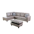 thumbnail image 2 of Star Home Living Sectional Sofa With Ottoman Left Facing, 2 of 5