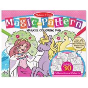 Melissa & Doug Magic-Pattern Marker Kids' Coloring Pad - Princesses, Ponies, Parties, and More
