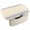 Beige White Diamond, variant on Car Armrest Box Cushion Pad with Rhinestones and Storage Pocket for Center Console