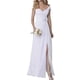 thumbnail image 5 of Vestido de noche de gasa sin mangas con cuello redondo, vestido de dama de honor de cintura delgada, vestido de Temperamnet sólido, vestido de fiesta de graduación, 5 of 5
