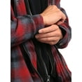 thumbnail image 6 of Ma Croix Mens Heat Insulated Flannel Shirt Jacket with Hood, 6 of 7