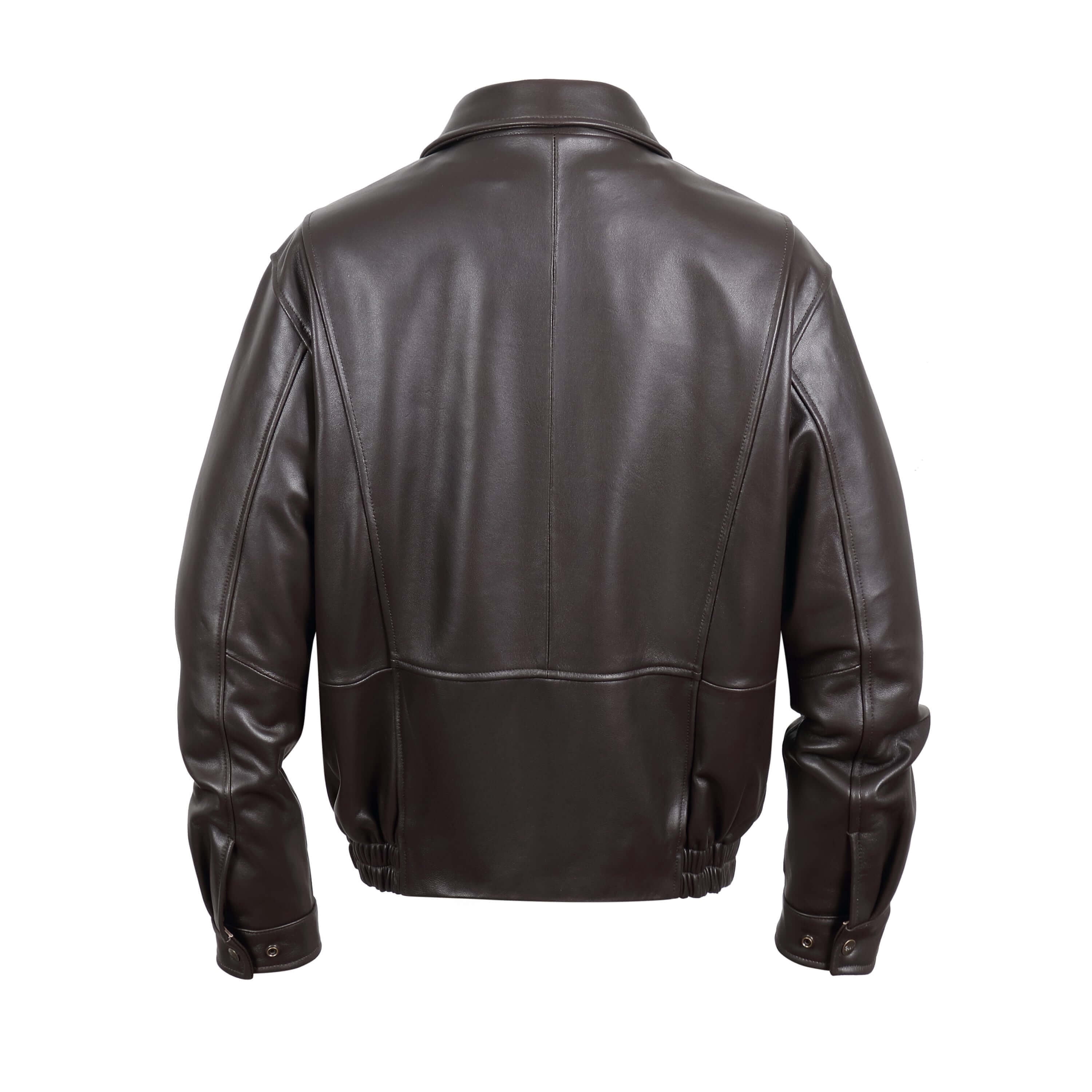 Reed Men's New Zealand Lambskin Leather Jacket (3XLTall, Black)