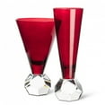 thumbnail image 3 of MDR Trading Inc. AB-27-RUBY-FLUTE Flute With Crystal Base Glass, 3 of 3
