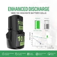 thumbnail image 4 of Batería DREAMDASH 10,8 V 3000 mAh de repuesto para Stihl HSA26, 4 of 6