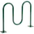 thumbnail image 1 of Global Industrial 652777MGN 5-Bike Wave Bike Rack - Flange Mount, Green, 1 of 1