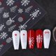 thumbnail image 4 of Pegatinas navideñas para uñas, set de decoración de uñas 3D con purpurina plateada, diseños festivos navideños, 3 láminas., 4 of 5