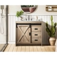 thumbnail image 2 of Elegant Kitchen and Bath Austin 36 inch Single Bathroom Vanity in Natural Oak, 2 of 10
