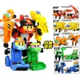 thumbnail image 2 of Figuras de acción de deformación de dinosaurios combinadas Gogo Dino Engineering Vehicle Team Mecha Gogoking Robot Transform 5 en 1 LUCKY Toys, 2 of 5