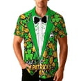 thumbnail image 2 of Ceisia St. Patrick's Day Men's Unisex Hawaiian Shirt | Summer Beach Casual Short Sleeve Button Down Gift Printed Top, 2 of 5