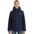 thumbnail image 4 of Venustas Women's 12V Heated Jacket with Battery, Softshell Electric Winter Coat for Skiing, Hunting & Outdoor Work & Cold Weather (Navy, 2XL), 4 of 7
