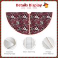 thumbnail image 3 of Bingfone Christmas Tree Skirt Mat Christmas Decoration Interior 30" -Daisies Flowers, 3 of 6