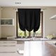thumbnail image 5 of Xiao Hua Cortinas cortas opacas - Cortina con bolsillo para barra de 100*120 cm, medias cortinas negras para ventanas, cortinas opacas de poliéster de 2 piezas, cortinas para ventanas pequeñas,, 5 of 5