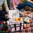 thumbnail image 5 of FORMRS Insulated Cooler Bag 24 Cans Capacity Soft Leakproof Lunch Box with Side Pockets, Purple Halloween, 5 of 7