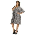 thumbnail image 3 of Moomaya Womens Short Kaftan Cover Up Night Dress Kaftan Gown Kimono Sleeve&nbsp;Beachwear, 3 of 7