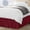 Burgundy, variant on Twin Elastic Bed Ruffle - Easy Wrap Around Ruffle - Microfiber Bed Skirt with Adjustable Elastic Belt 16 Inch Tailored Drop - Hotel Quality Bedskirt, Fade Resistant (Twin, Navy)