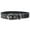 Black, variant on Genuine Leather Dog Collar, Cotton Padded, 1" Wide. (Neck Circumference: 19.5"-23", Red)