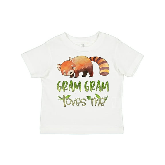 Inktastic Gram Gram Loves Me Cute Red Panda Boys or Girls Toddler T-Shirt