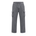 thumbnail image 6 of sdhkgrrt Men Plus Size Corduroy Cargo Pants Loose Fit Ribbed Casual Solid Long Track Trousers Outdoor Athletic Breathable Hiking Pants, Gray M, 6 of 9