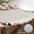 thumbnail image 4 of Spring Bird Vintage Postcard Fitted Round Tablecloths Table Covers 36"-44",Waterproof Table Cloth for Kitchen Holiday Party Tables Decor, 4 of 9