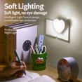 thumbnail image 2 of Cute Night Lights, Heart Shape Nursery Nightlight with Light Sensors, LED Night Light, Auto Dusk to Dawn Sensor for Bedroom, Bathroom, Hallway, Kitchen (White), 2 of 9