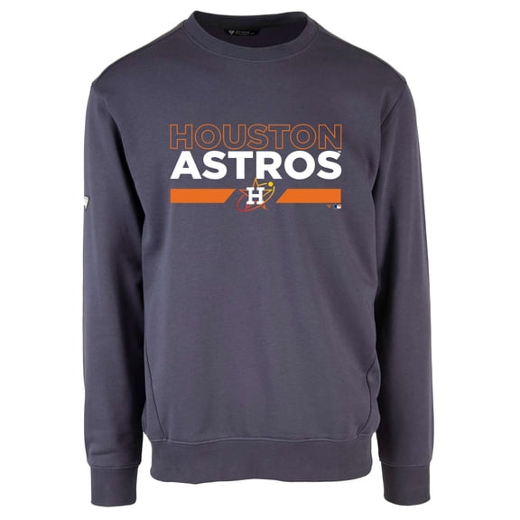 Men's Levelwear Navy Houston Astros City Connect Zane No Hitter Pullover Sweatshirt