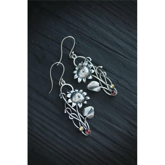 K-KED Elegant 925 Silver Filled Cubic Zircon Stud Earring Delicate Jewelry Women Wedding Gifts-Silver
