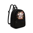 thumbnail image 2 of Eheartsgir Elephant Floral Mini Backpack for Walk Daily, Lightweight Everyday Carry Small Backpack Polyester with Adjustable Shoulder Bag Mini Purse, 2 of 8
