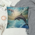 thumbnail image 2 of GOSMITH  Throw Pillow Covers Dolphin Cushion Covers Baiyun Cozy Decorative Pillow Cases for Bedroom Living Room Cushion Sofa Bed Couch, 2 of 5
