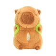thumbnail image 2 of Caja de pañuelos de coche de felpa Capybara, soporte para pañuelos, cubo de basura, juguete de peluche suave, soporte de papel Universal, caja de BLESIY Bote de basura para auto, 2 of 8