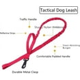 thumbnail image 3 of Tactical Dog Collar Military Dog Collar Adjustable Nylon Dog Collar Heavy Duty Metal Buckle with Handle for Dog Training (Red,L), 3 of 9