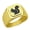 Gold, variant on Squirrel Stainless Steel Signet Ring