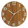thumbnail image 2 of Reloj de pared brillante de 12 ", luz colgante en la oscuridad con función de brillo, reloj analógico Madera Zulema Reloj de pared, 2 of 8
